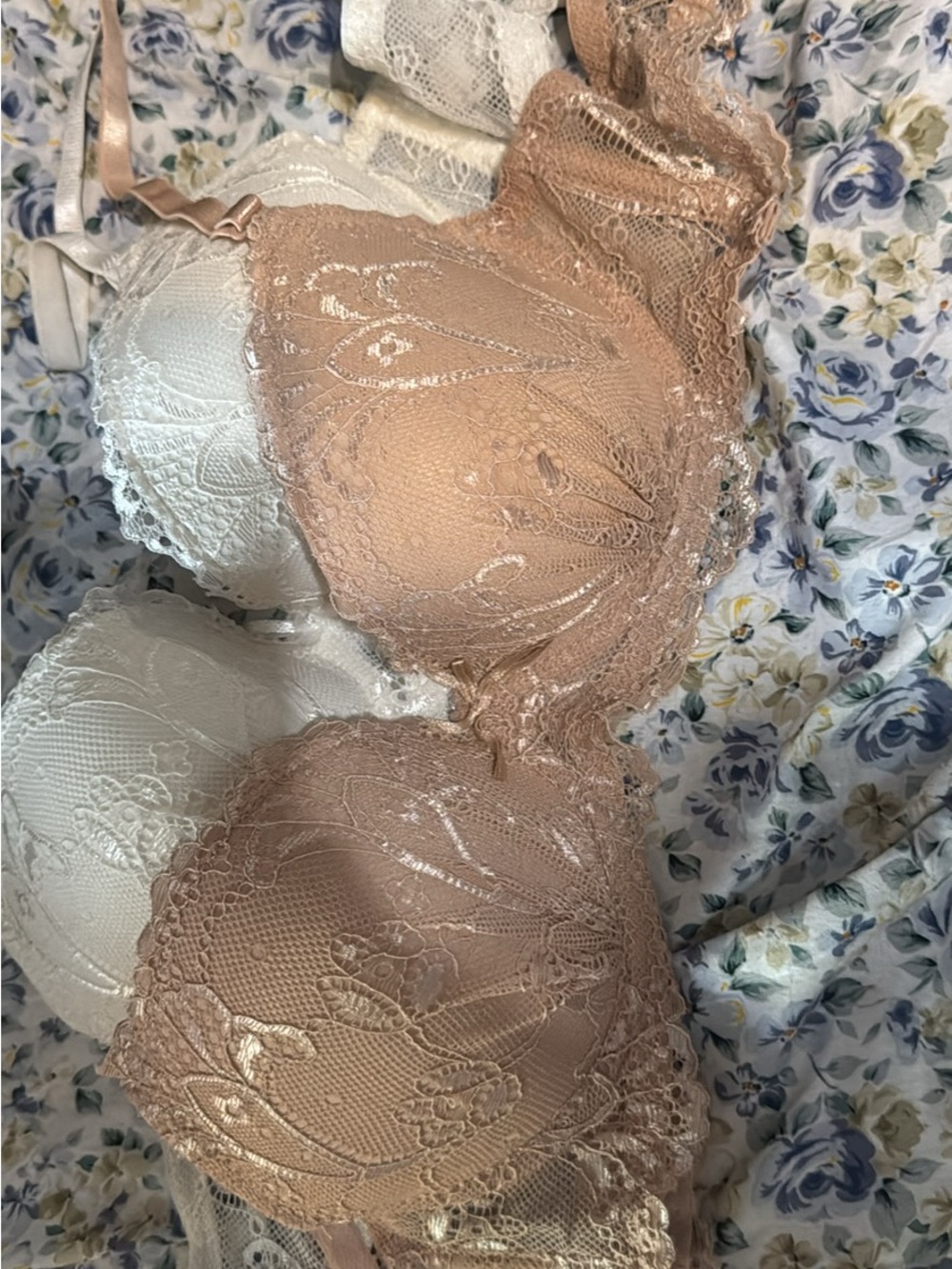 Lace Contour Bra - Nude